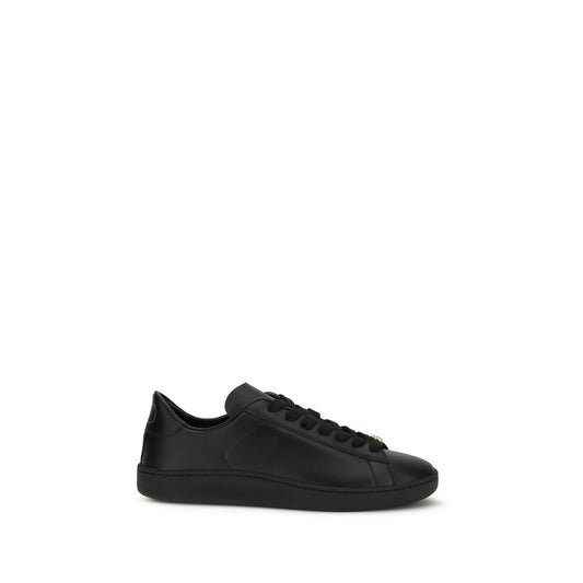 Valentino Garavani Black Calf Leather Bos Taurus Sneakers