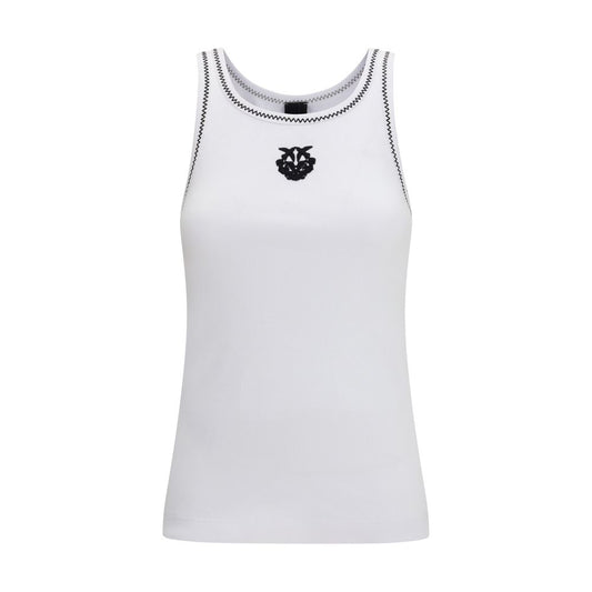 PINKO White Cotton Tank Tops