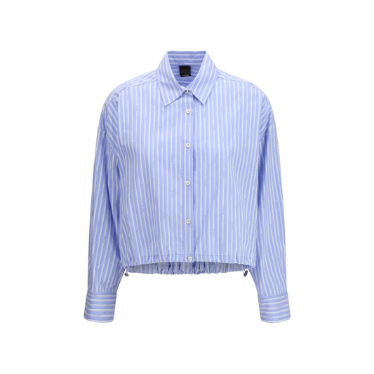 PINKO Blue Cotton Pattern Shirt