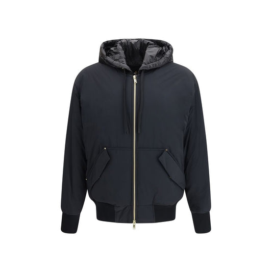 Moose Knuckles Black Nylon Bomber
