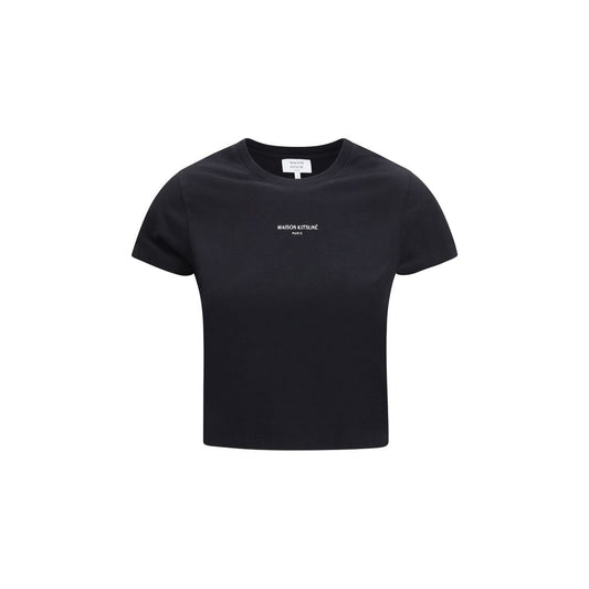 Maison Kitsuné Black Cotton T-Shirt