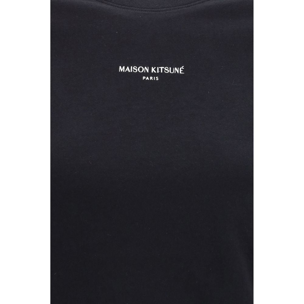Maison Kitsuné Black Cotton T-Shirt