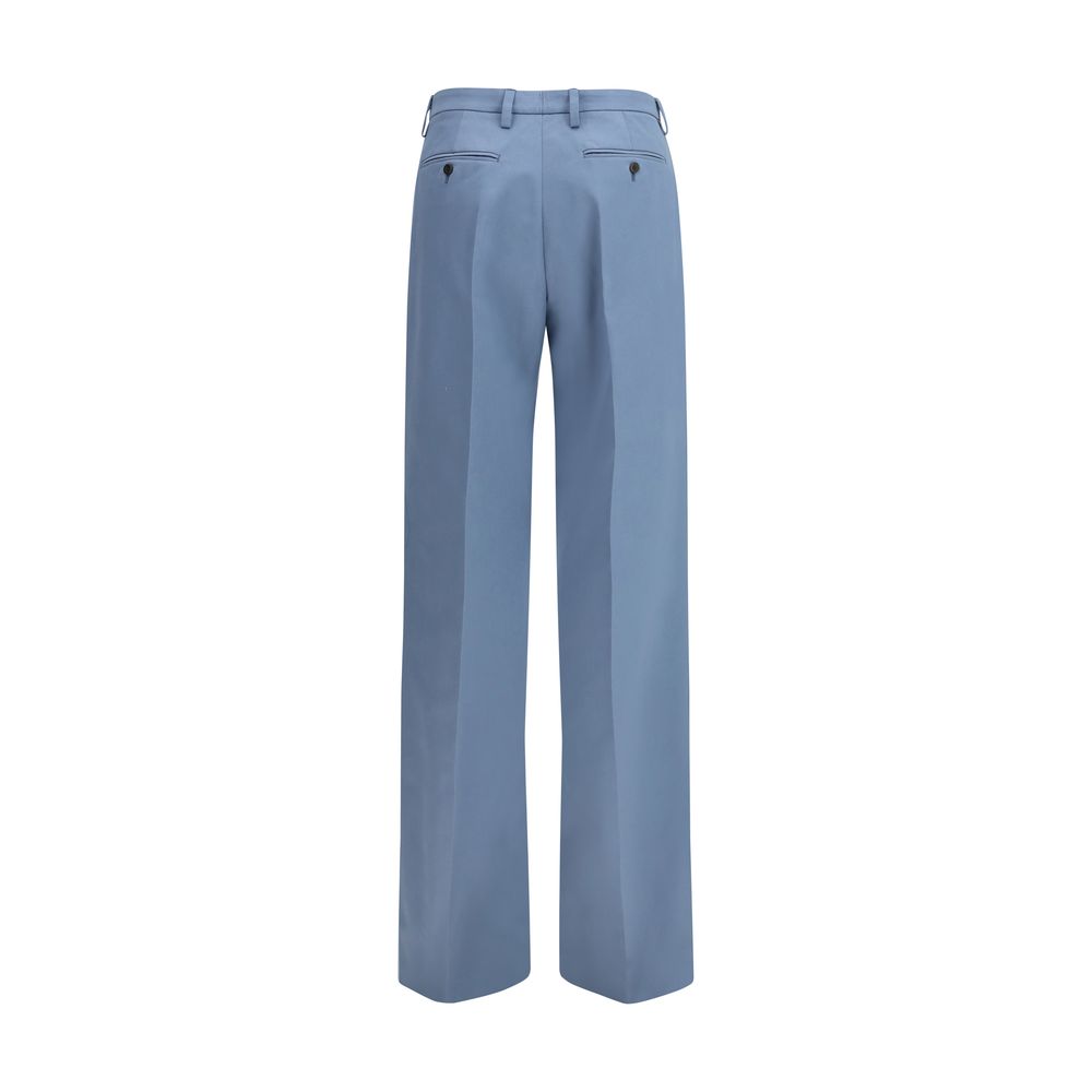 Prada Blue Cotton Chino Pants