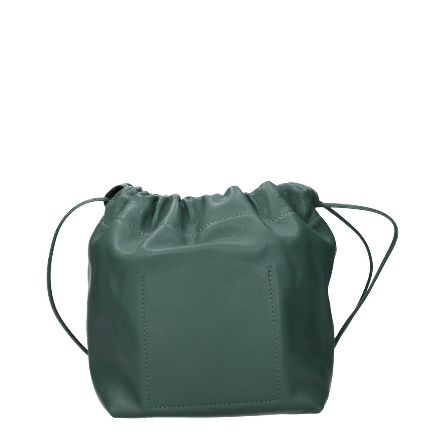Jil Sander Green Leather Shoulder Bag