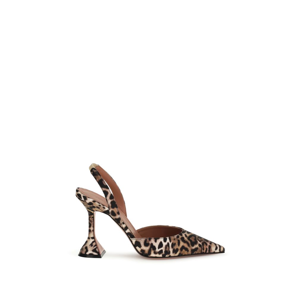 Amina Muaddi Multicolor Calf Leather Bos Taurus Platform Pumps