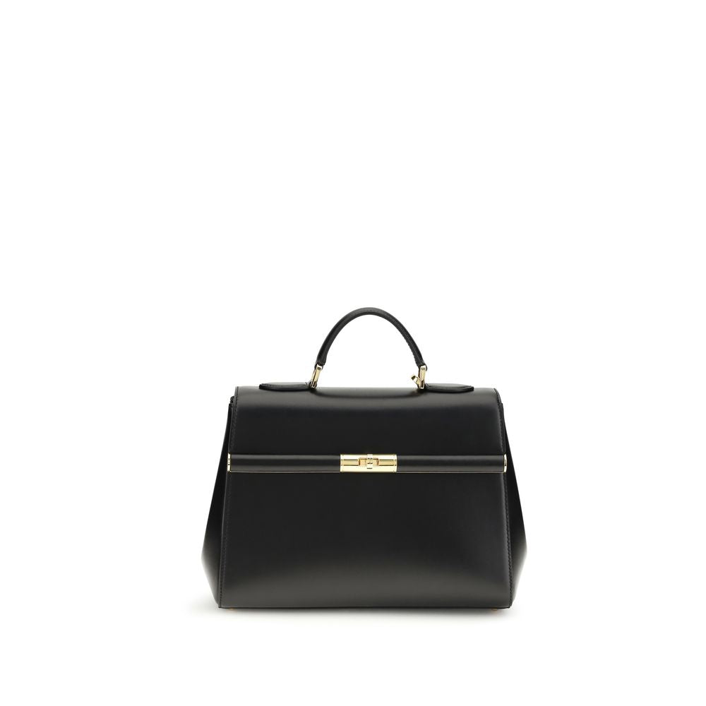 Dolce & Gabbana Black Calf Leather Bos Taurus Shoulder Bag