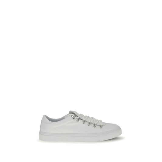 Diemme White Calf Leather Bos Taurus Athletic Sneakers