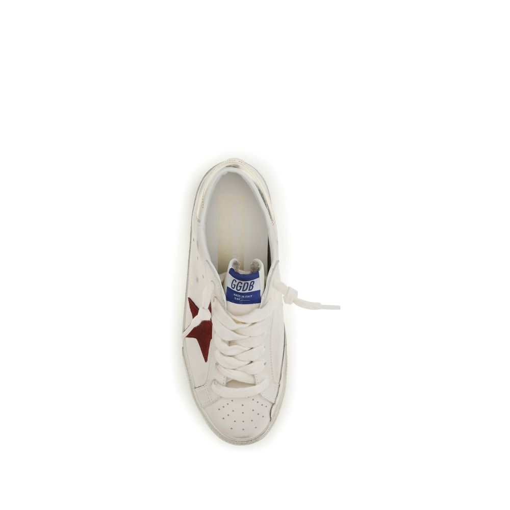 Golden Goose White Calf Leather Bos Taurus Low Top Sneakers