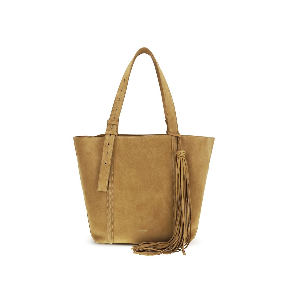 Golden Goose Beige Calf Leather Bos Taurus Shoulder Bag