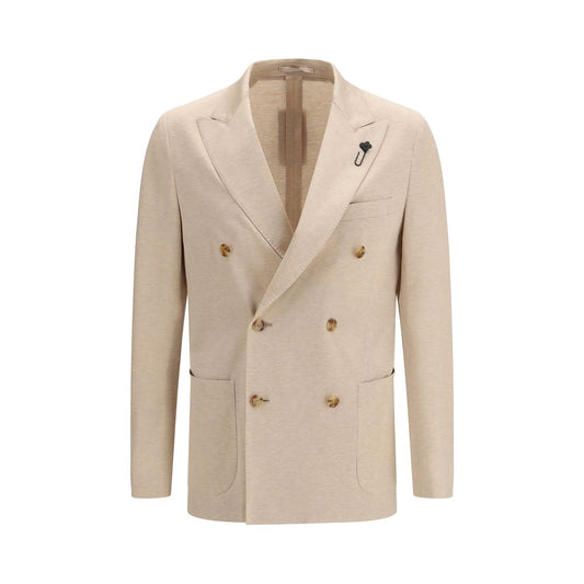 Lardini Beige Cotton Blazer
