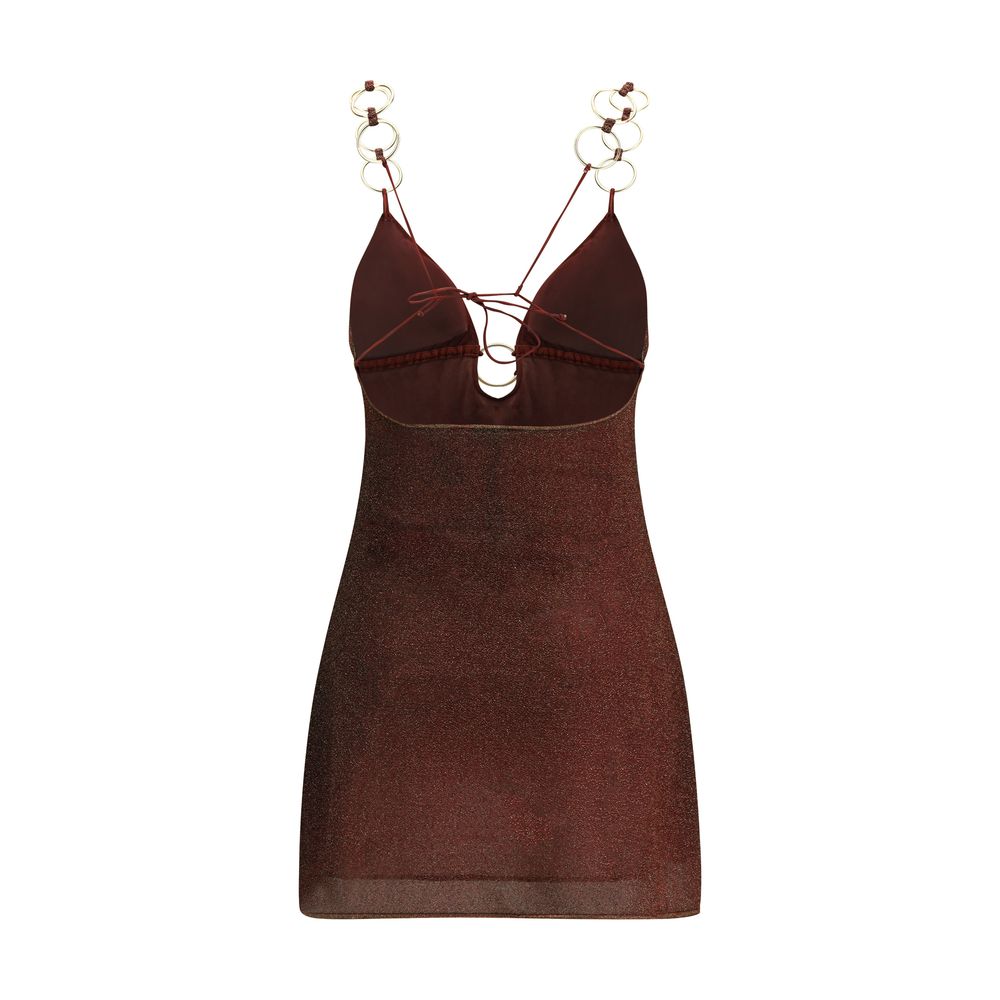 Oséree Brown Polyamide Cocktail Dress