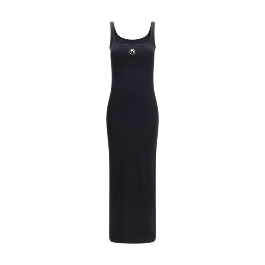 Marine Serre Black Cotton Casual Dress
