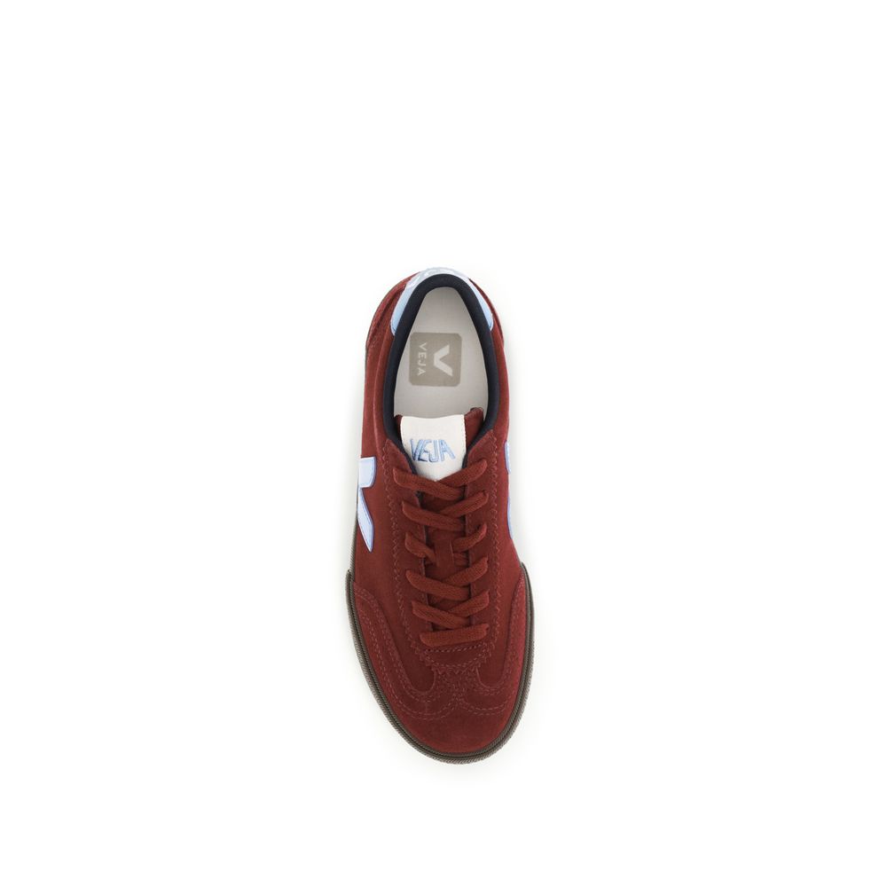 Veja Bordeaux Calf Leather Bos Taurus Athletic Sneakers