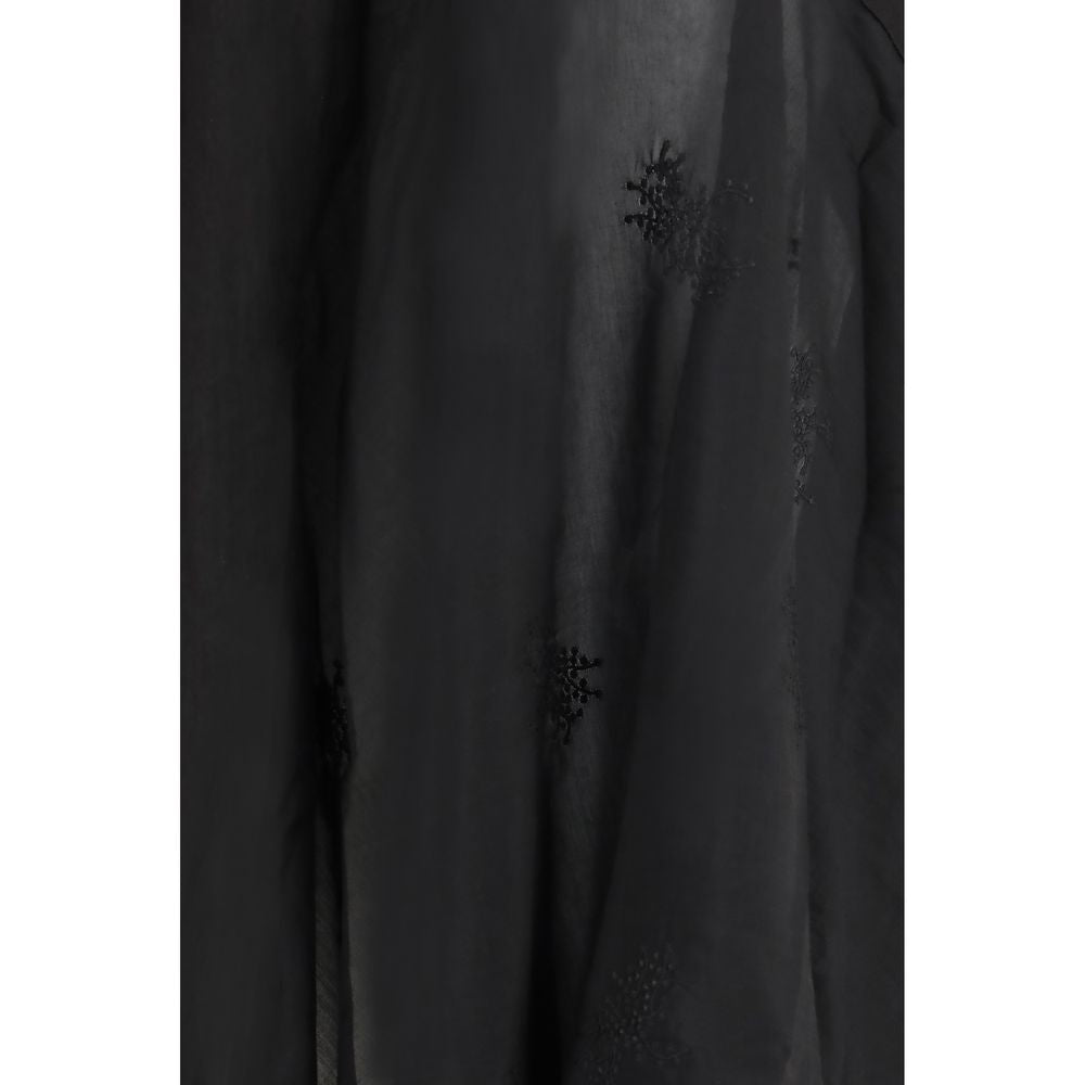Our Legacy Black Lyocell Long Skirt