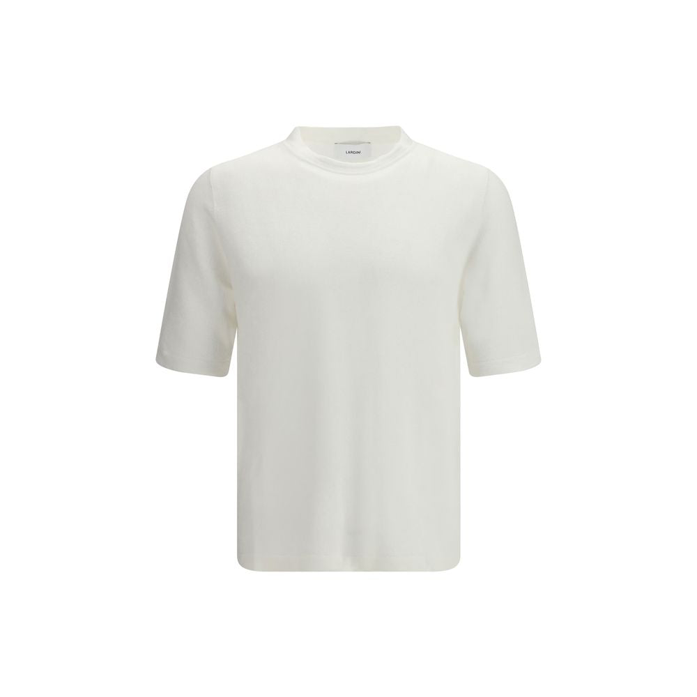 Lardini White Linen T-Shirt