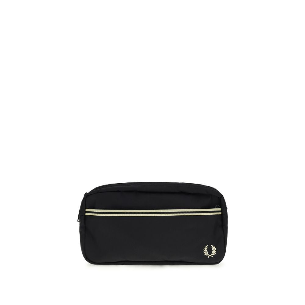 Fred Perry Black Recycled Polyamide Shoulder Bag