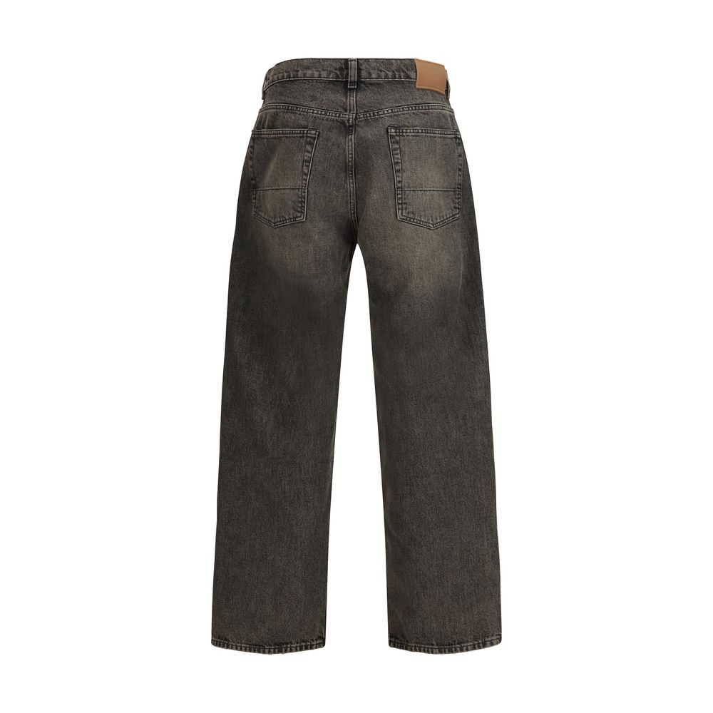 Our Legacy Black Cotton Relaxed Fit Jeans