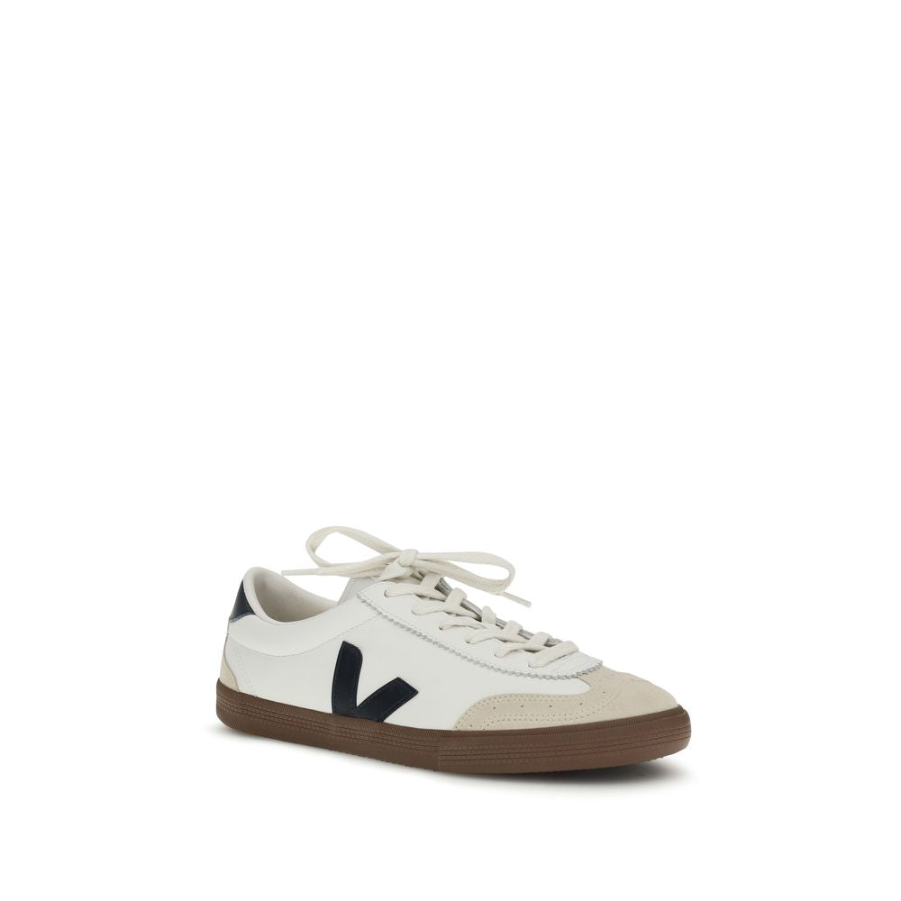 Veja White Calf Leather Bos Taurus Athletic Sneakers