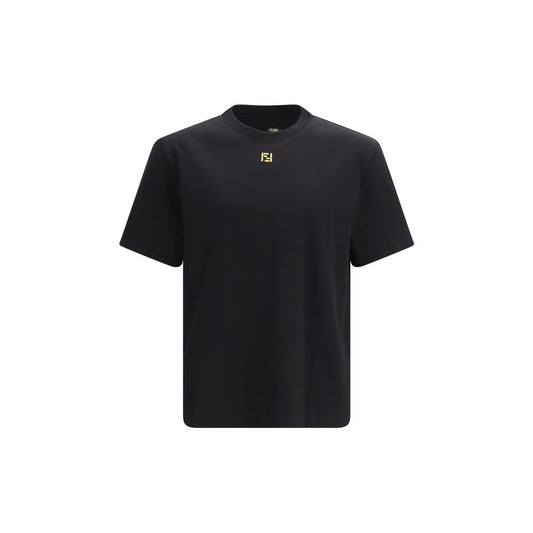 Fendi Black Cotton T-Shirt