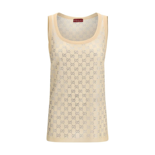 Gucci Multicolor Silk Tank Tops