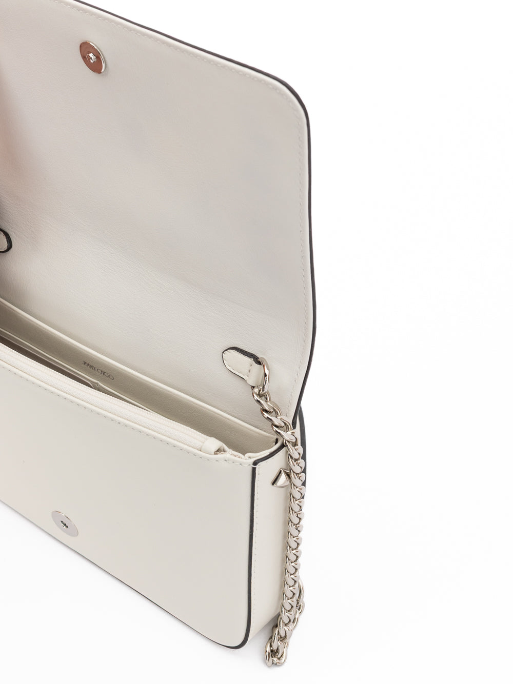 Jimmy Choo White Leather Crossbody Bag