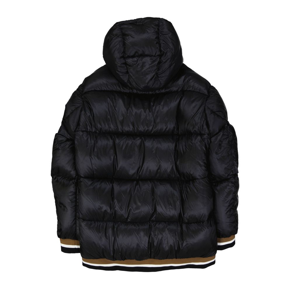 Herno Black Polyamide Bomber