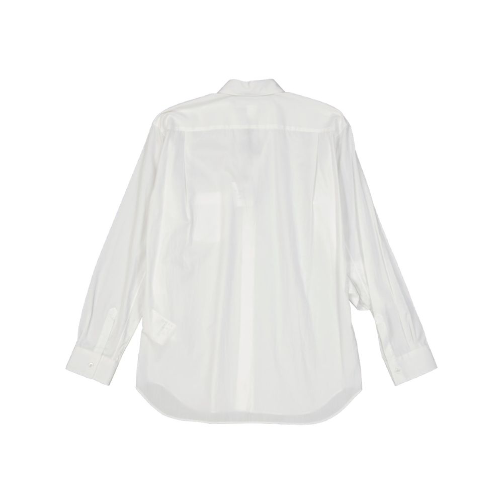 Comme Des Garçons White Cotton Dress Shirt