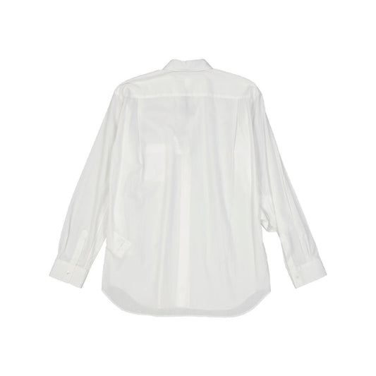 Comme Des Garçons White Cotton Dress Shirt