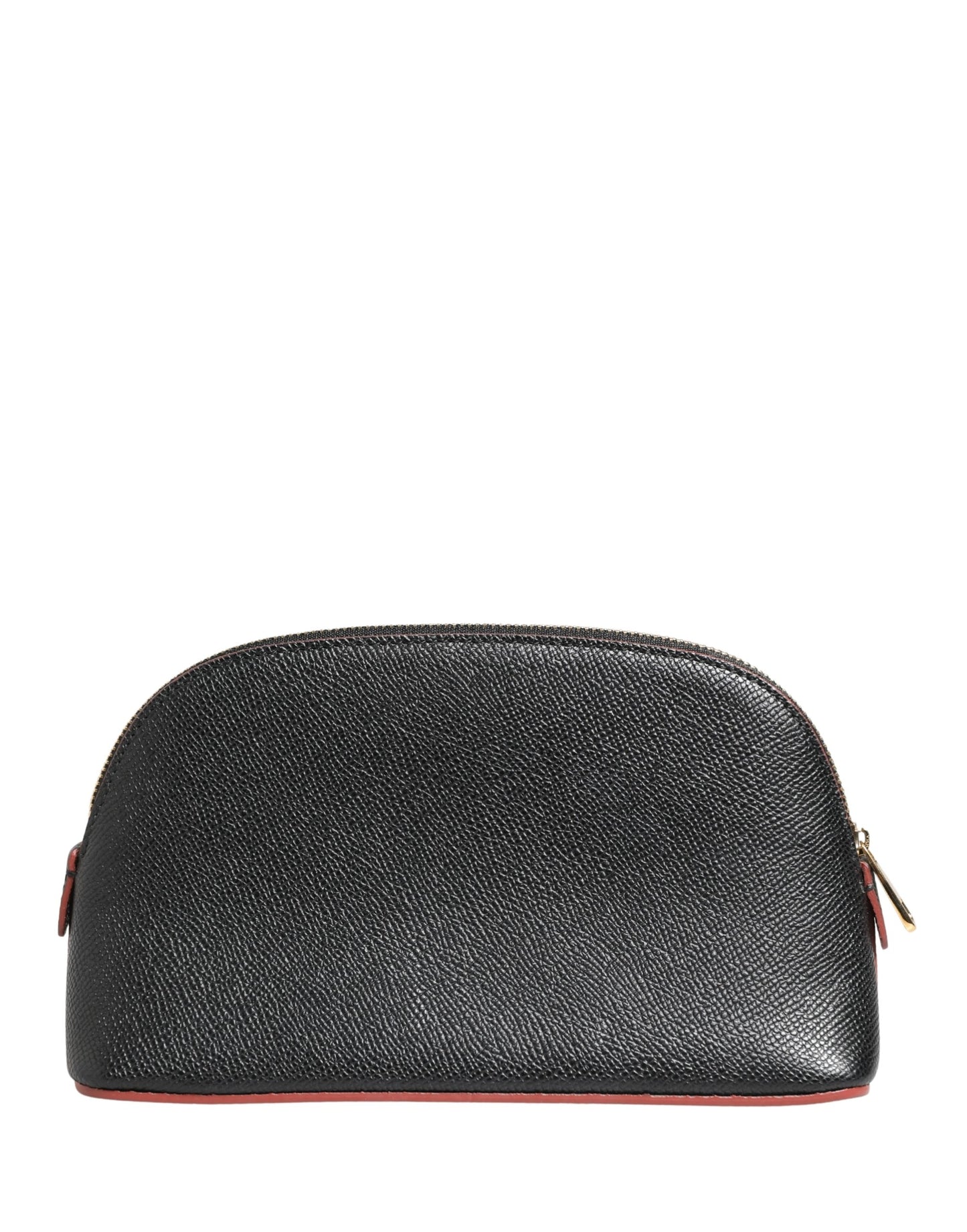 Dolce & Gabbana Beige Leather DG Logo Zip Around Hand Purse Pouch Wallet