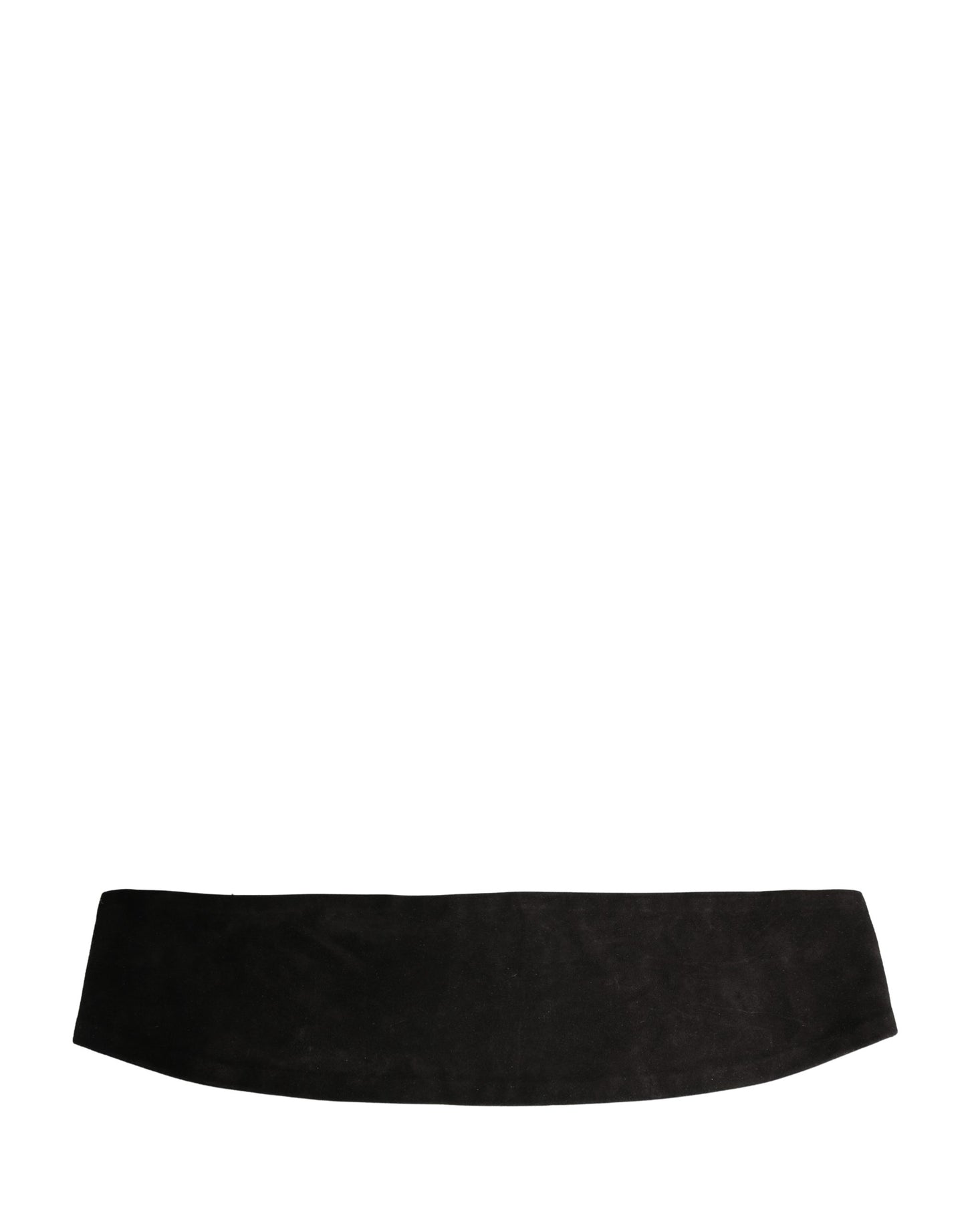 Dolce & Gabbana Black Velvet Wide Belt Waist  Cummerband Men