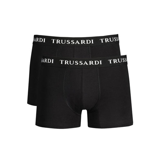 Trussardi Nero Cotton Men's Boxer Brief