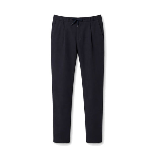 Herno Blue Virgin Wool Casual Pants