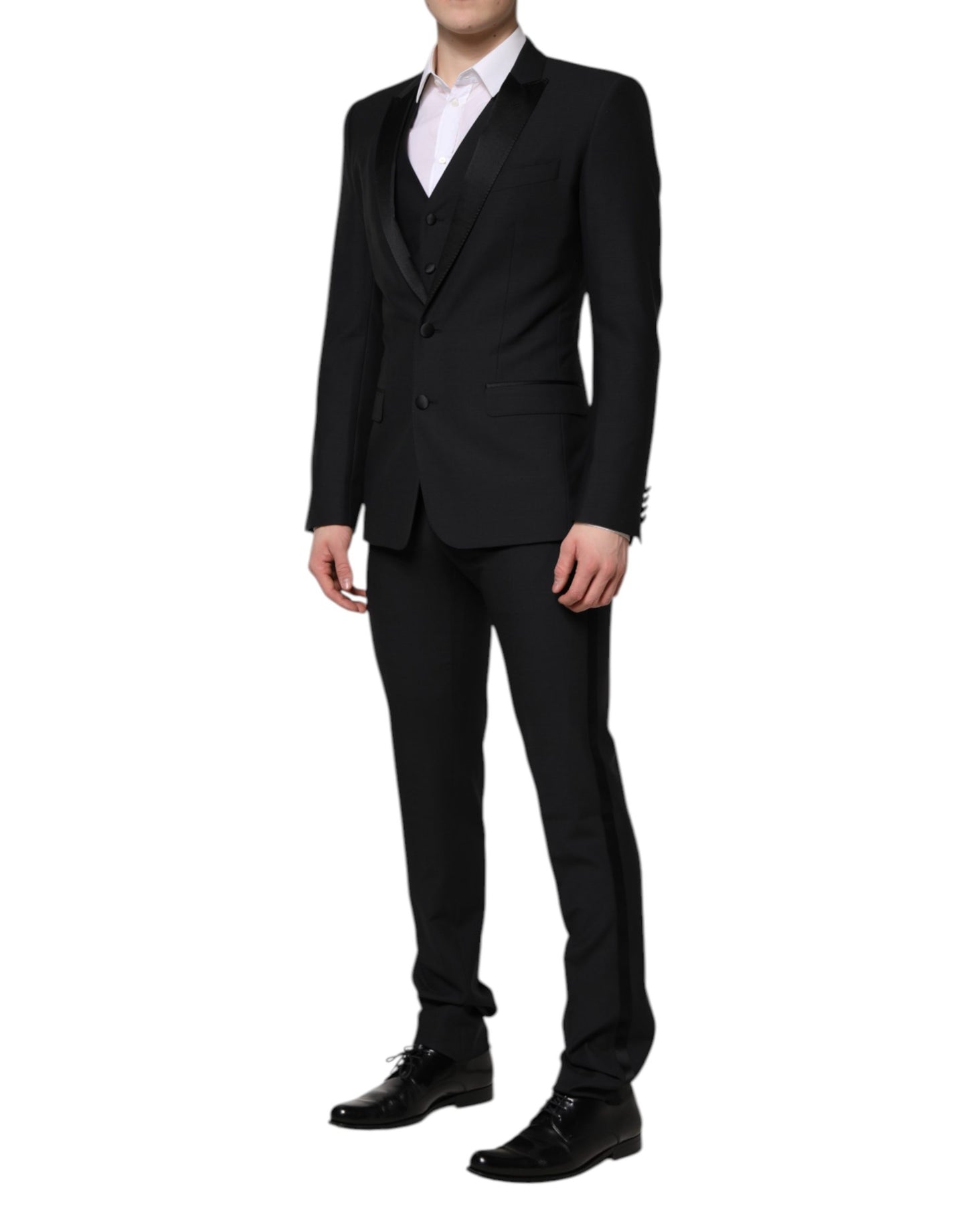 Dolce & Gabbana Dark Blue MARTINI 2 Buttons 3 Piece  Suit