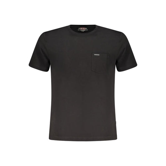 Guess Jeans Black Organic Cotton Men T-Shirt