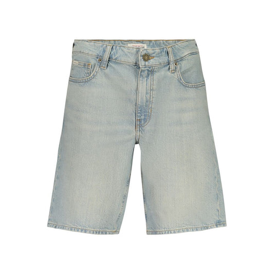 Guess Jeans Azzurro Cotton Men's Bermuda Shorts