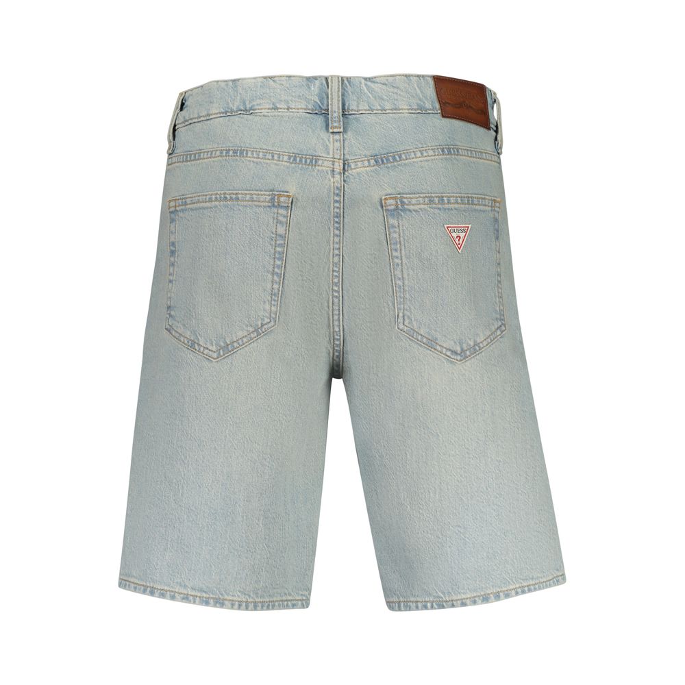 Guess Jeans Azzurro Cotton Men's Bermuda Shorts