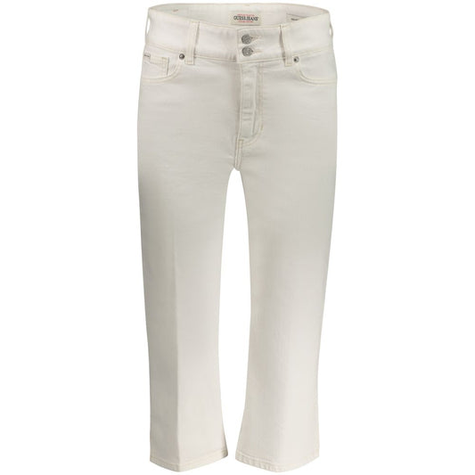 Guess Jeans Bianco Cotton Women Capri