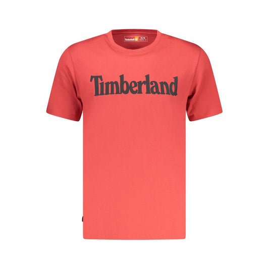 Timberland Rosso Cotton Men's T-Shirt