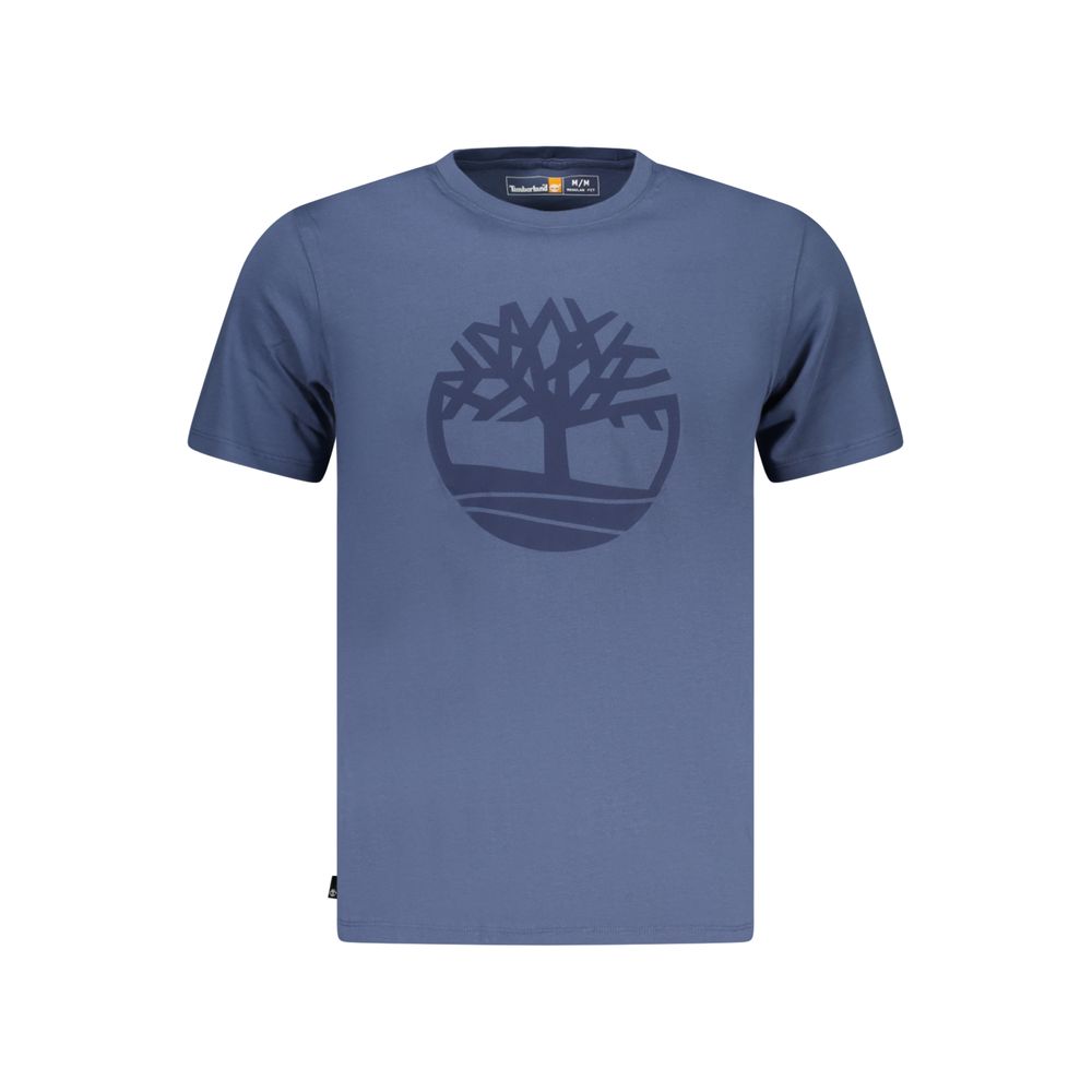 Timberland Blue Cotton Men T-Shirt