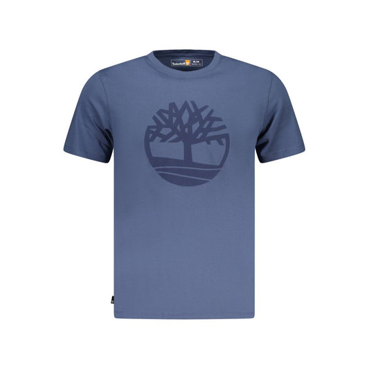 Timberland Blue Cotton Men T-Shirt
