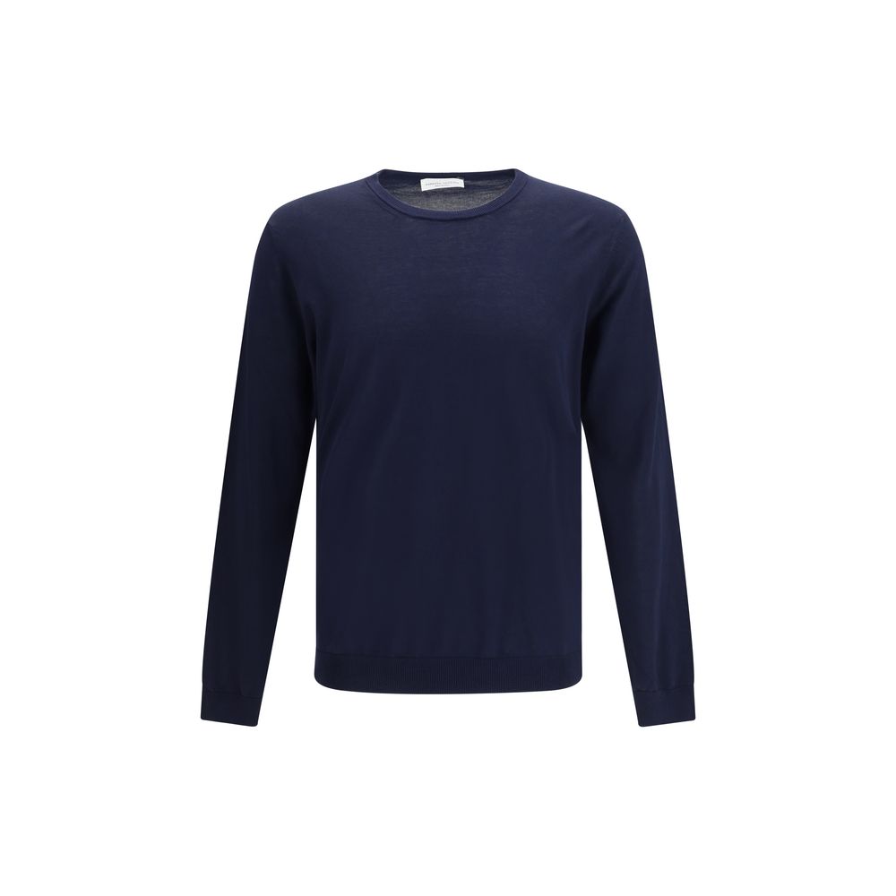 Roberto Collina Blue Cotton Sweatshirt