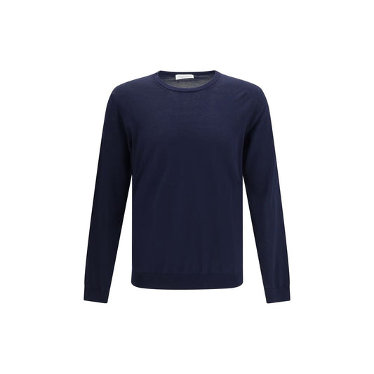 Roberto Collina Blue Cotton Sweatshirt