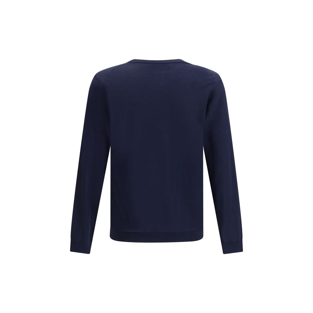 Roberto Collina Blue Cotton Sweatshirt
