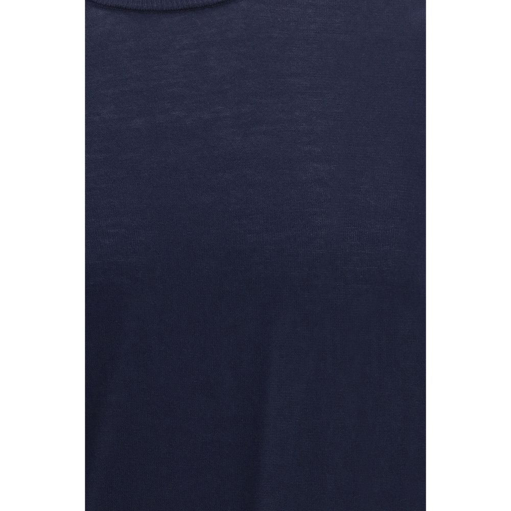 Roberto Collina Blue Cotton Sweatshirt