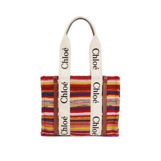 Chloé Multicolor Wool Tote Bag