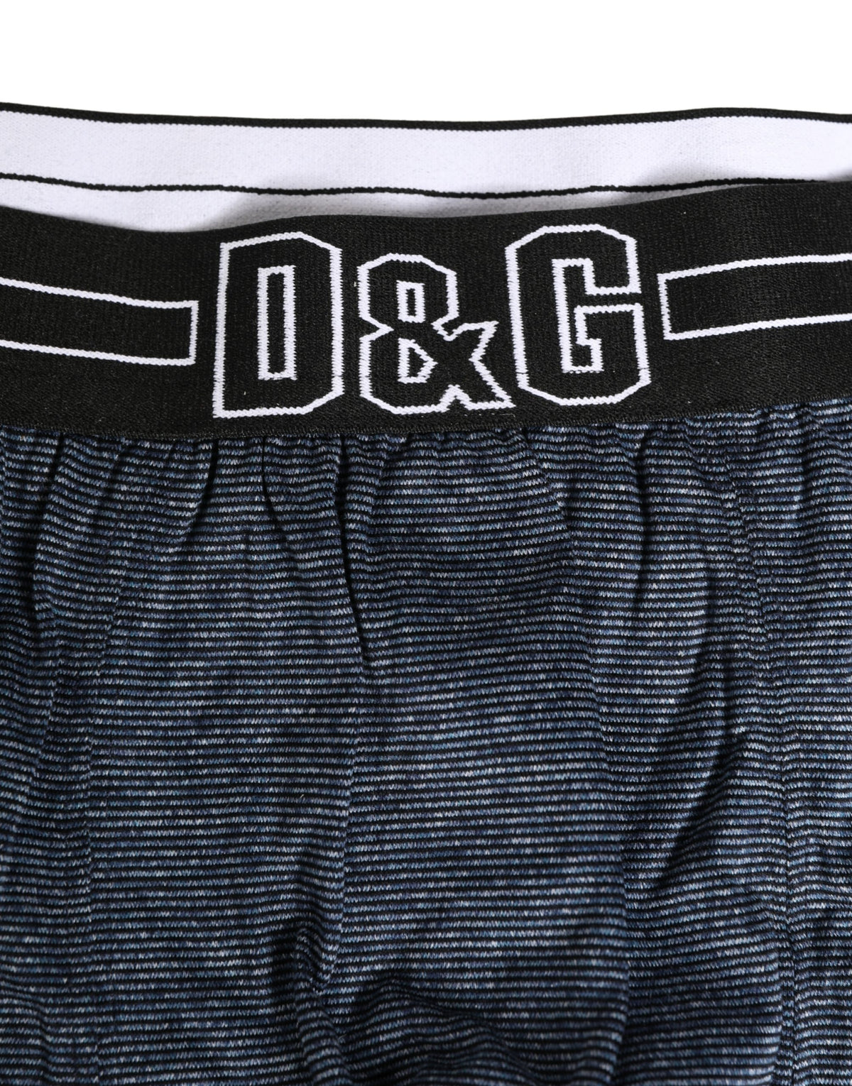 Dolce & Gabbana Dark Blue Logo Cotton Regular Boxer Underwear