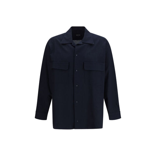 Giorgio Armani Blue Cotton Shirt
