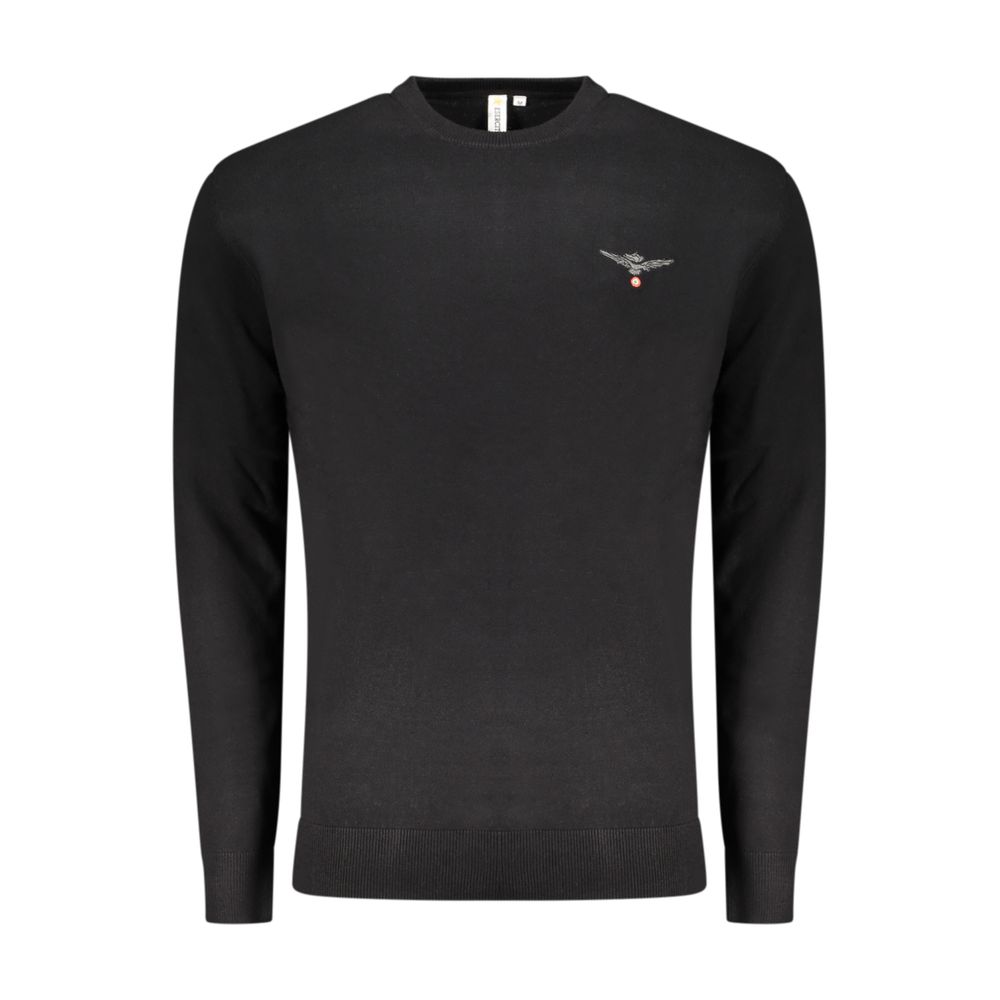 Accademia Militare Black Cotton Men's Sweater