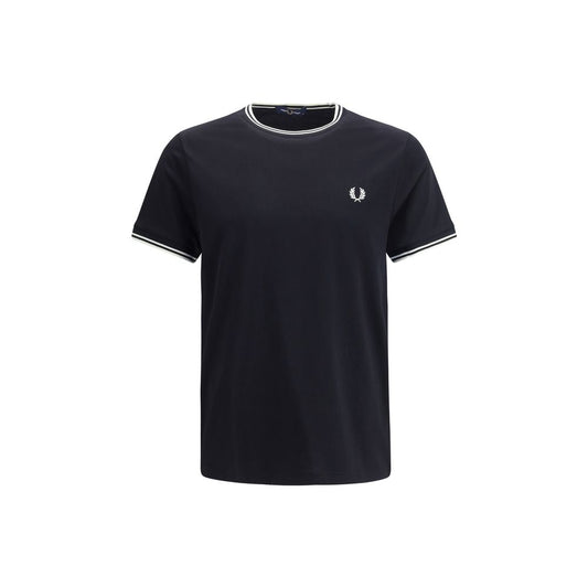 Fred Perry Black Cotton T-Shirt