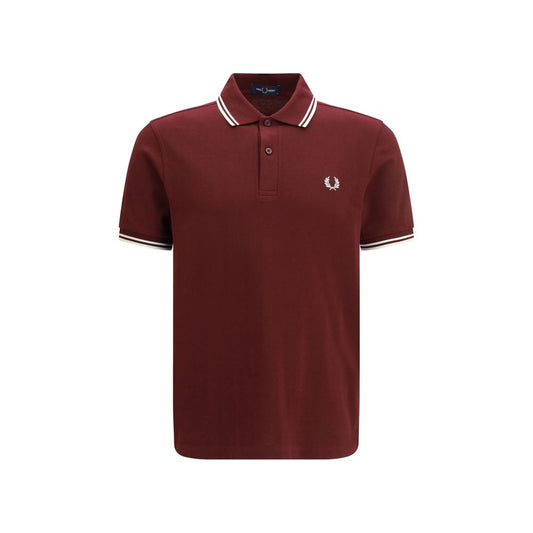 Fred Perry Bordeaux Cotton Polo Shirt